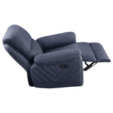 Sillón reclinable Variel Glider Azul