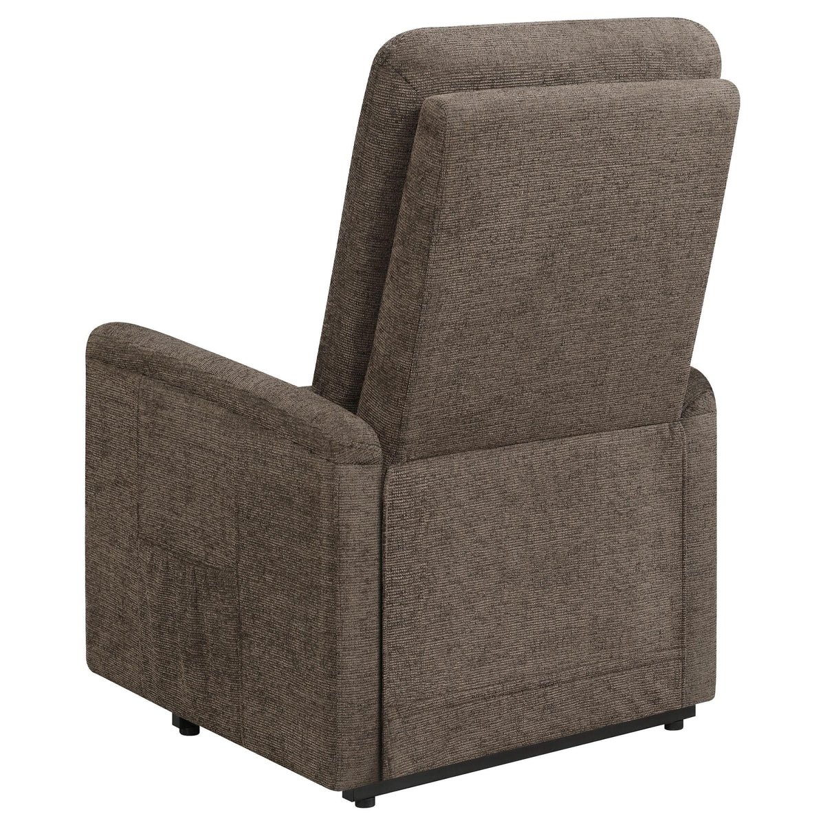 Sillón de masaje eléctrico tapizado Henrietta, color marrón