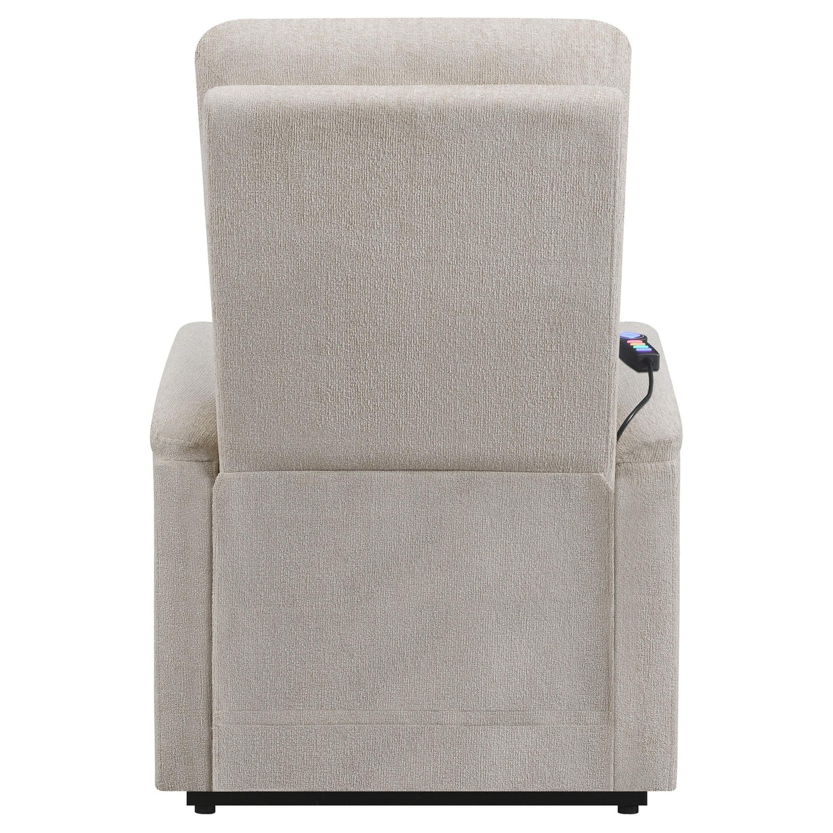 Sillón de masaje eléctrico tapizado Henrietta beige