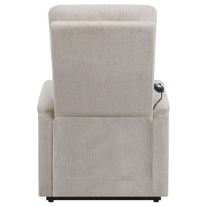 Sillón de masaje eléctrico tapizado Henrietta beige