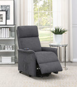 Sillón de masaje eléctrico tapizado Herrera color carbón