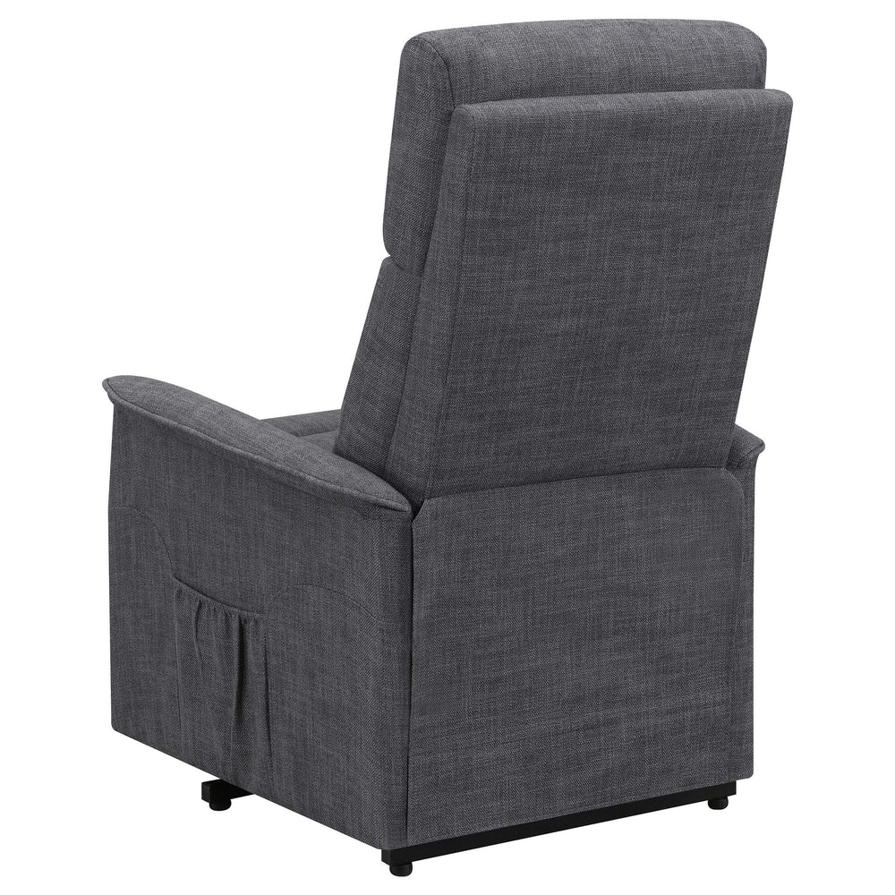 Sillón de masaje eléctrico tapizado Herrera color carbón