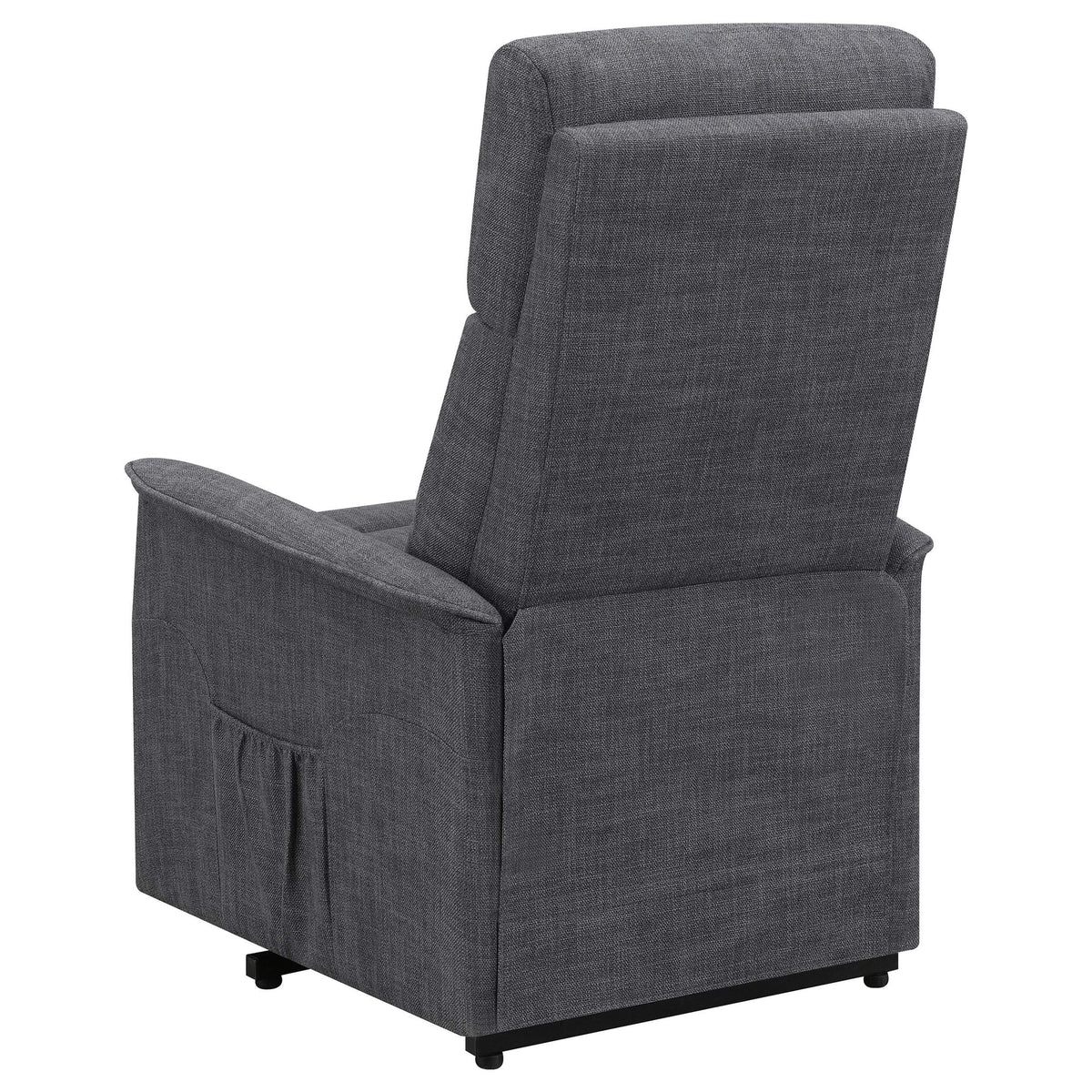 Sillón de masaje eléctrico tapizado Herrera color carbón