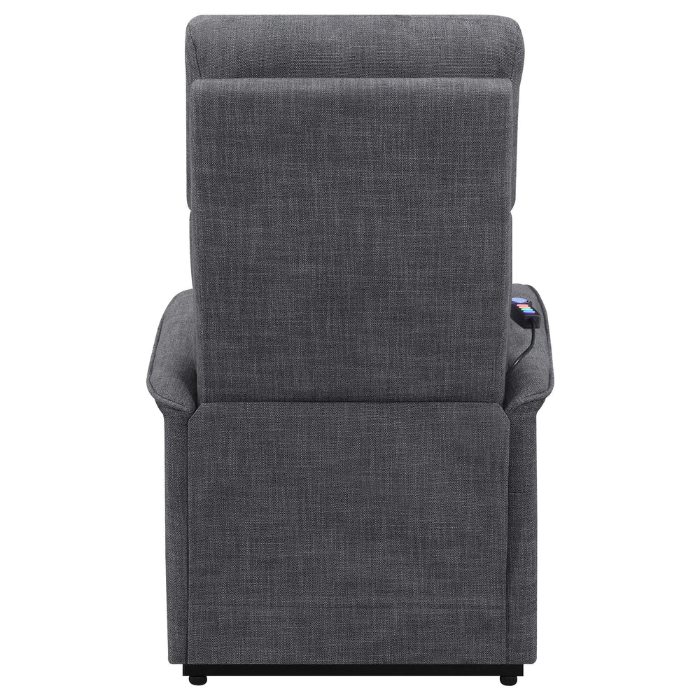 Sillón de masaje eléctrico tapizado Herrera color carbón