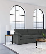 Silla modular sin brazos Collins gris oscuro