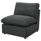 Silla modular sin brazos Collins gris oscuro