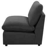 Silla modular sin brazos Collins gris oscuro