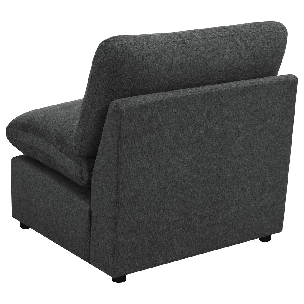 Silla modular sin brazos Collins gris oscuro