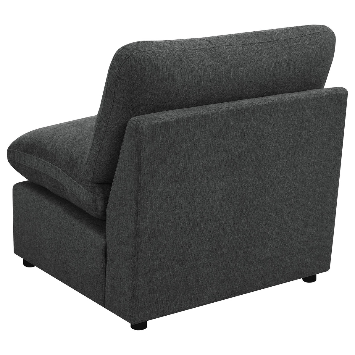 Silla modular sin brazos Collins gris oscuro
