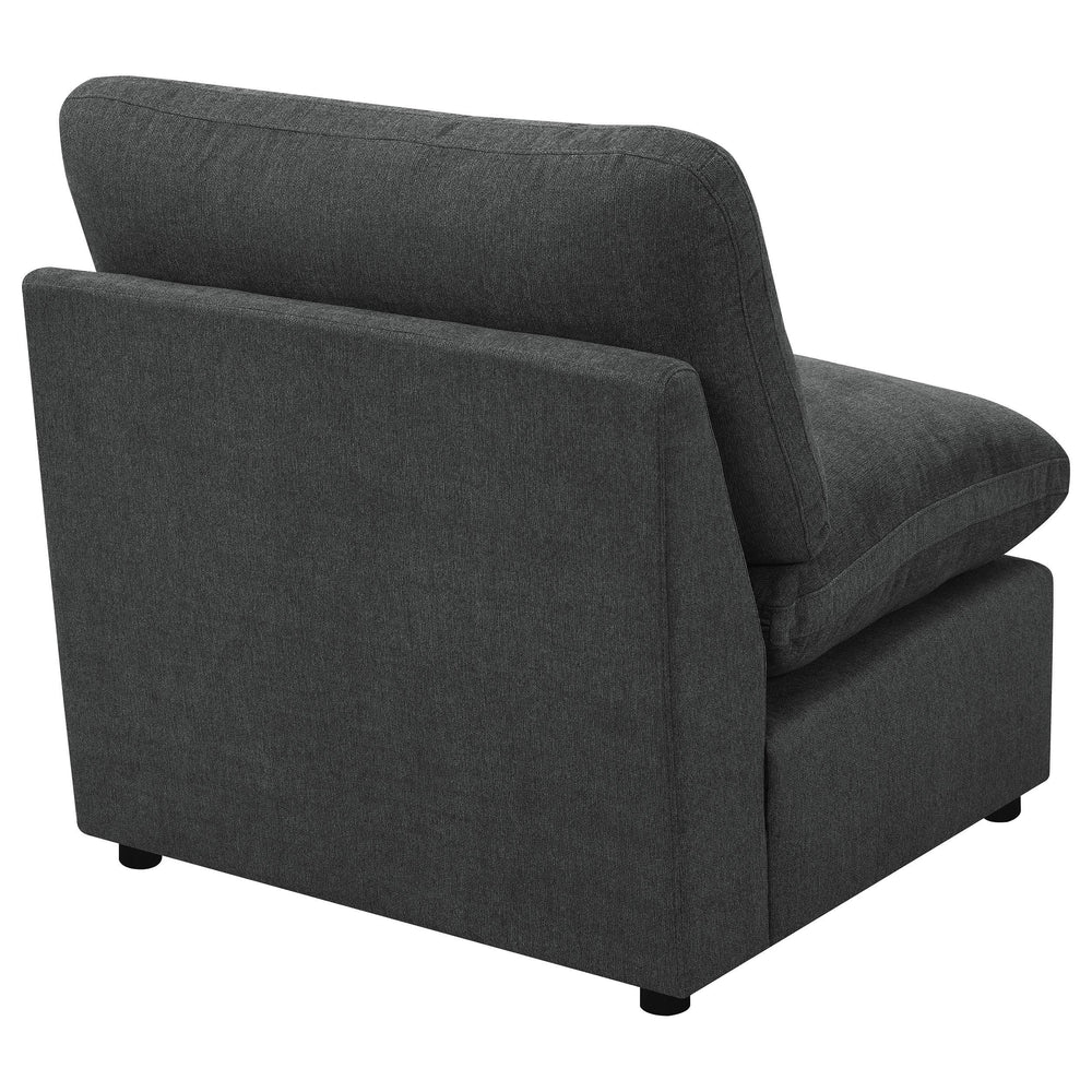 Silla modular sin brazos Collins gris oscuro