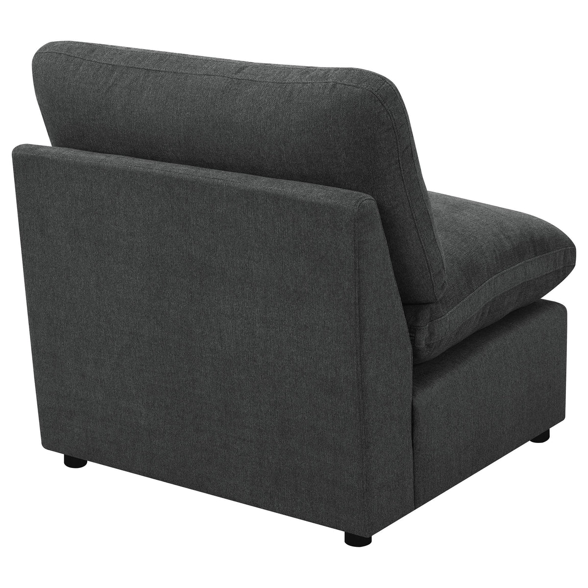 Silla modular sin brazos Collins gris oscuro