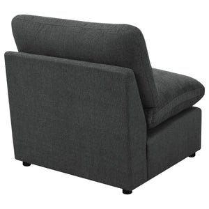Silla modular sin brazos Collins gris oscuro