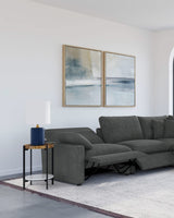 Sillón reclinable eléctrico modular Collins RAF gris oscuro