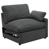 Sillón reclinable eléctrico modular Collins RAF gris oscuro