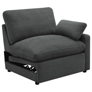Sillón reclinable eléctrico modular Collins RAF gris oscuro