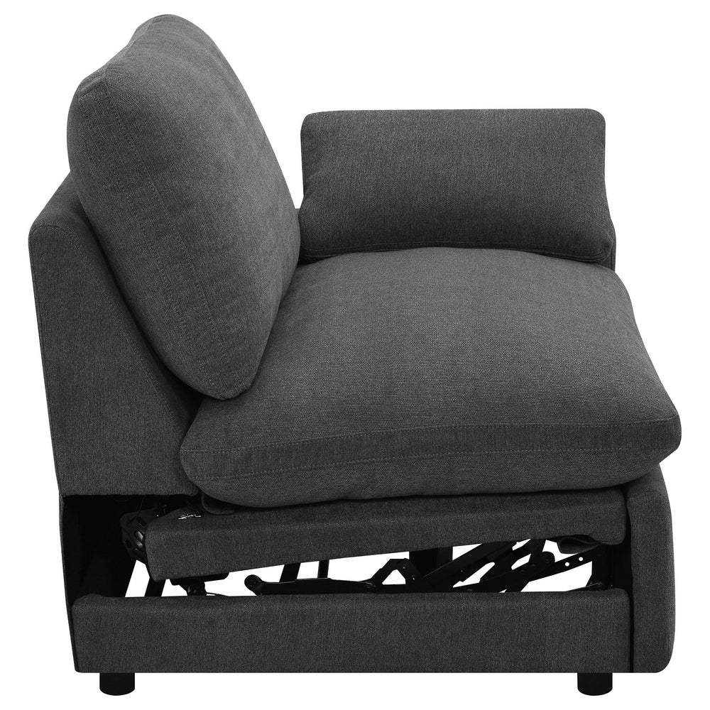 Sillón reclinable eléctrico modular Collins RAF gris oscuro