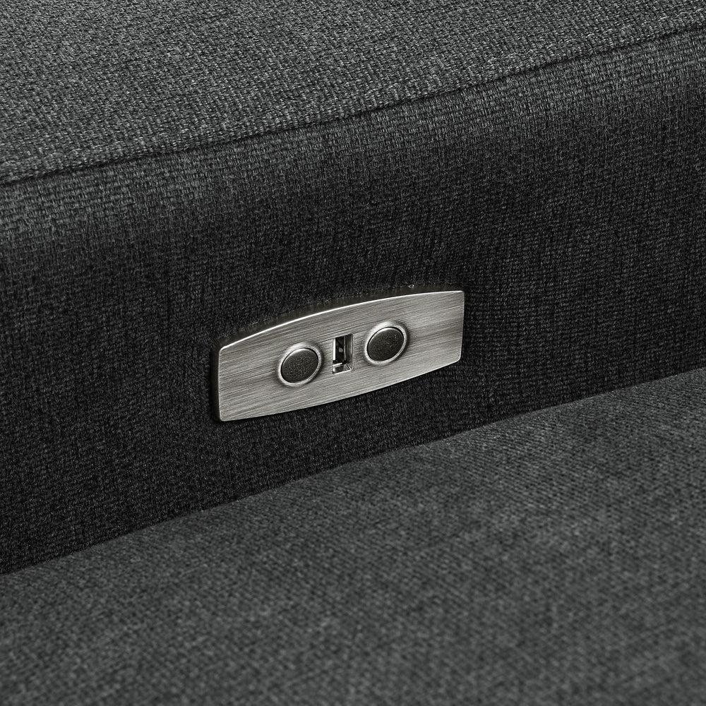 Sillón reclinable eléctrico modular Collins RAF gris oscuro