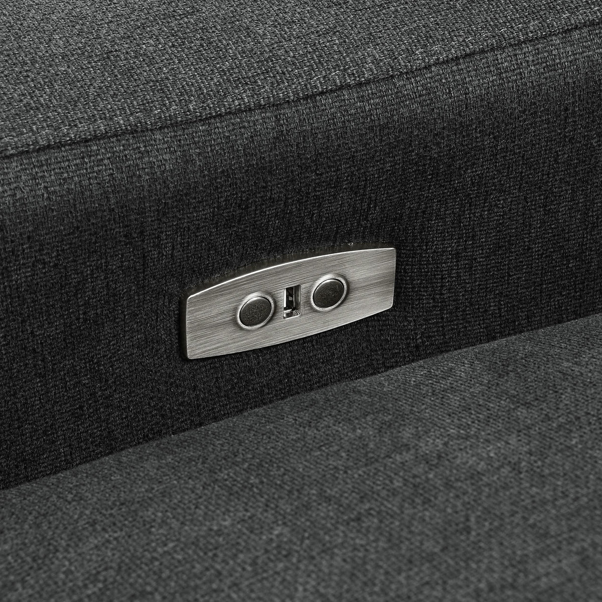 Sillón reclinable eléctrico modular Collins RAF gris oscuro