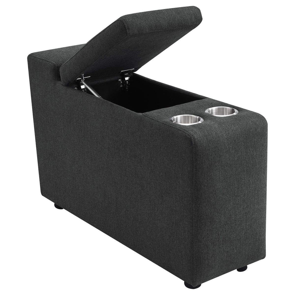 Sillón reclinable eléctrico Collins de 5 piezas para cine en casa, color gris oscuro