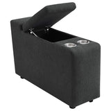 Sillón reclinable eléctrico Collins de 5 piezas para cine en casa, color gris oscuro