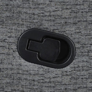 Sillón reclinable LAF tapizado Bahrain en color carbón