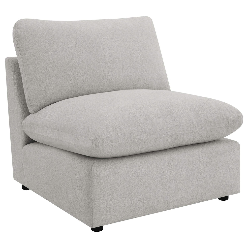 Silla modular sin brazos Collins gris