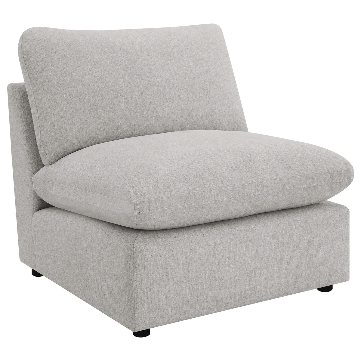 Silla modular sin brazos Collins gris