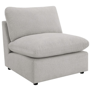 Silla modular sin brazos Collins gris