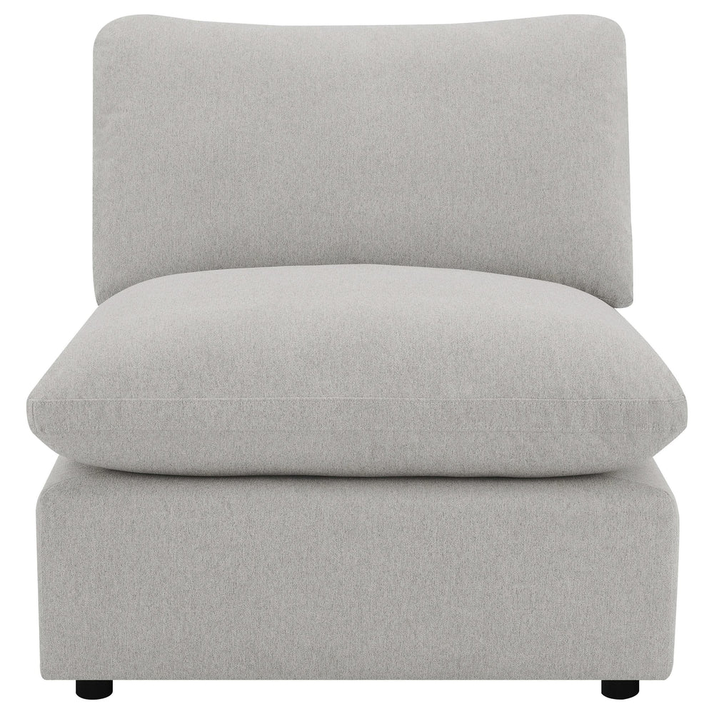 Silla modular sin brazos Collins gris