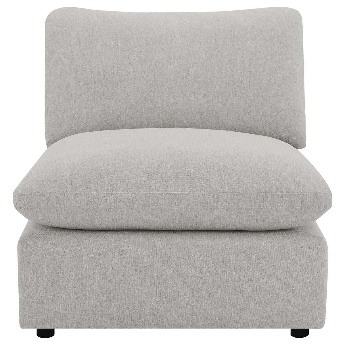 Silla modular sin brazos Collins gris