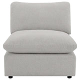 Silla modular sin brazos Collins gris