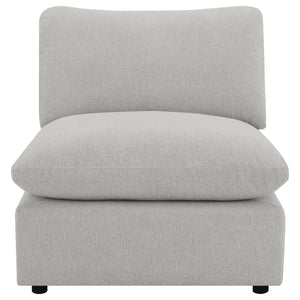 Silla modular sin brazos Collins gris