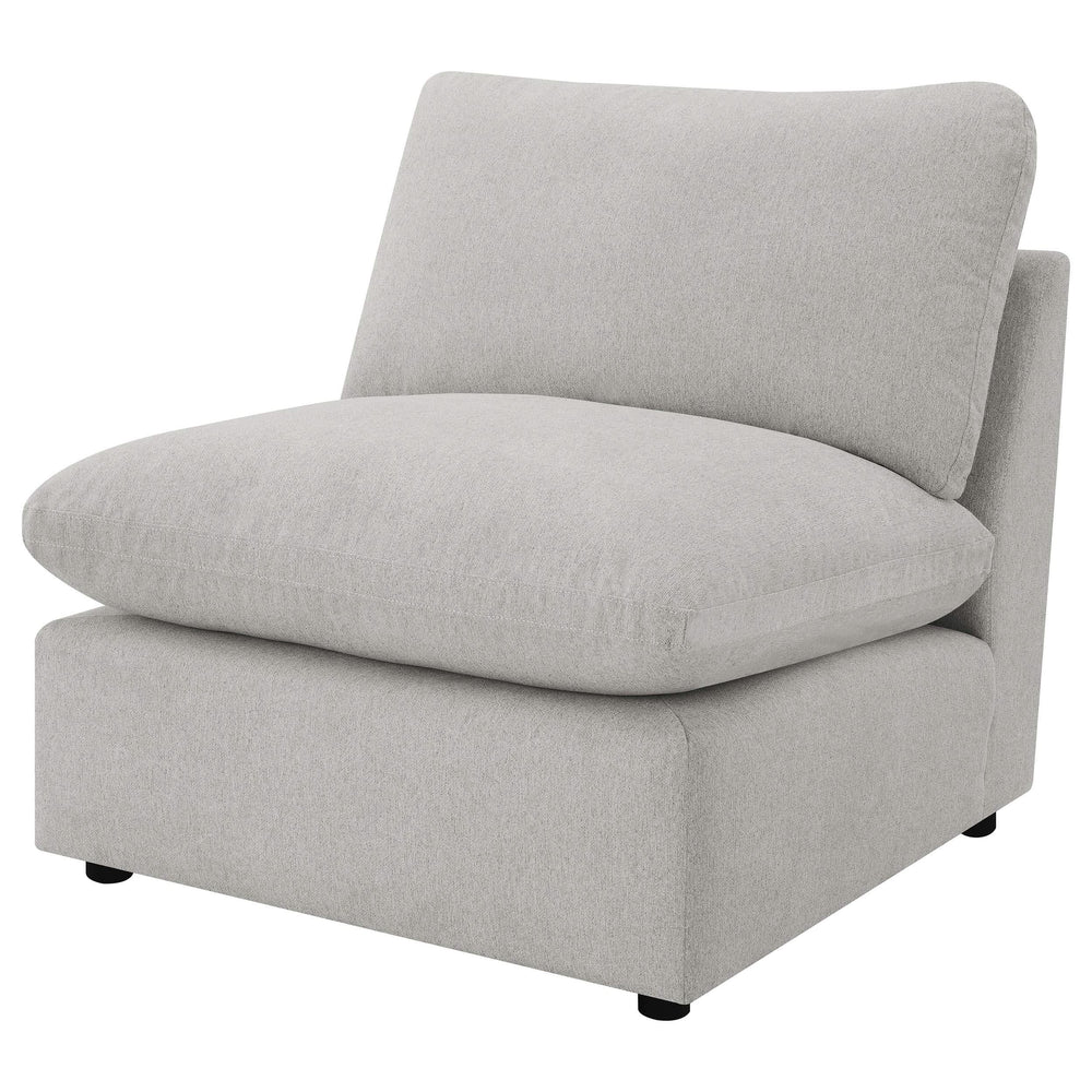 Silla modular sin brazos Collins gris