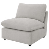 Silla modular sin brazos Collins gris