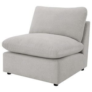 Silla modular sin brazos Collins gris