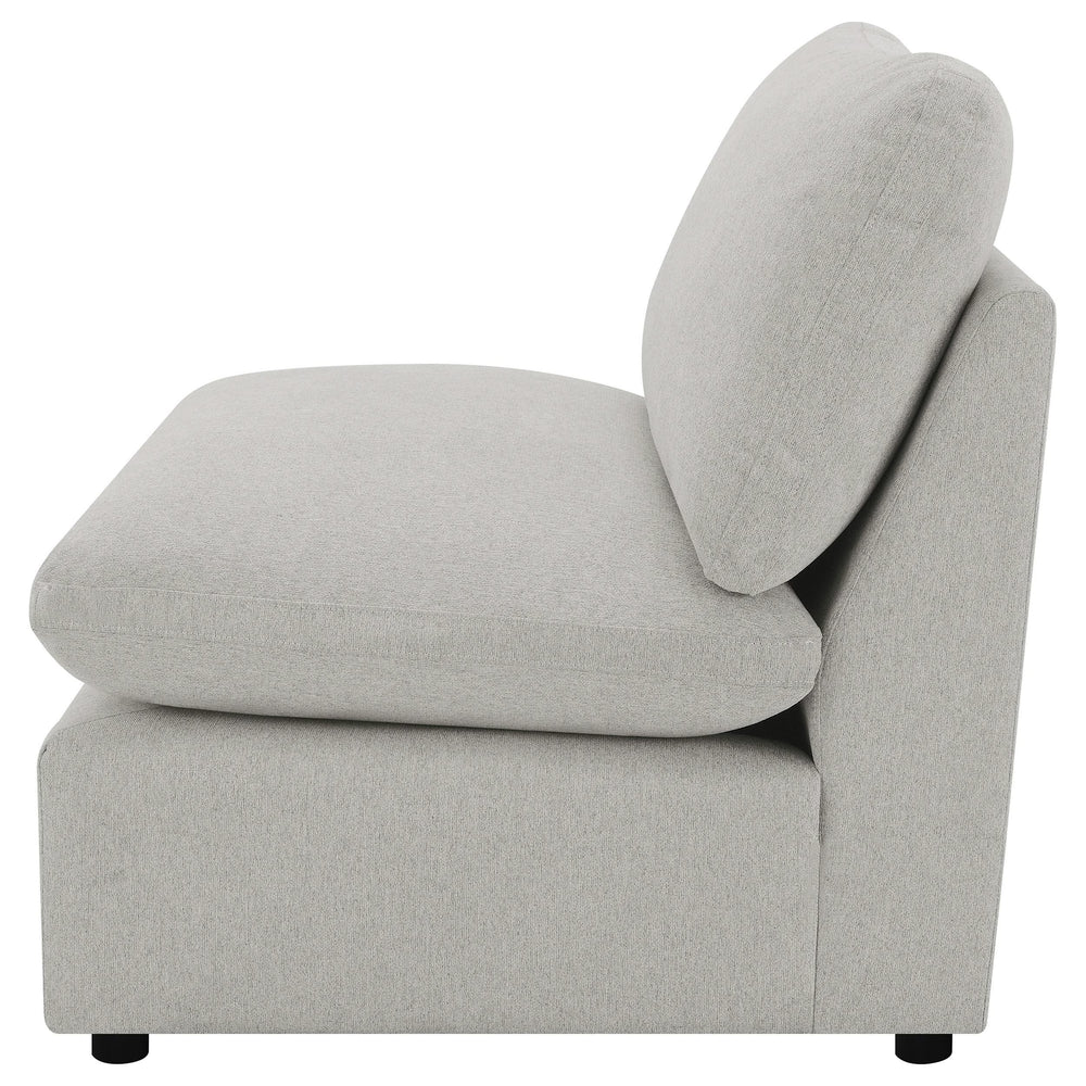 Silla modular sin brazos Collins gris