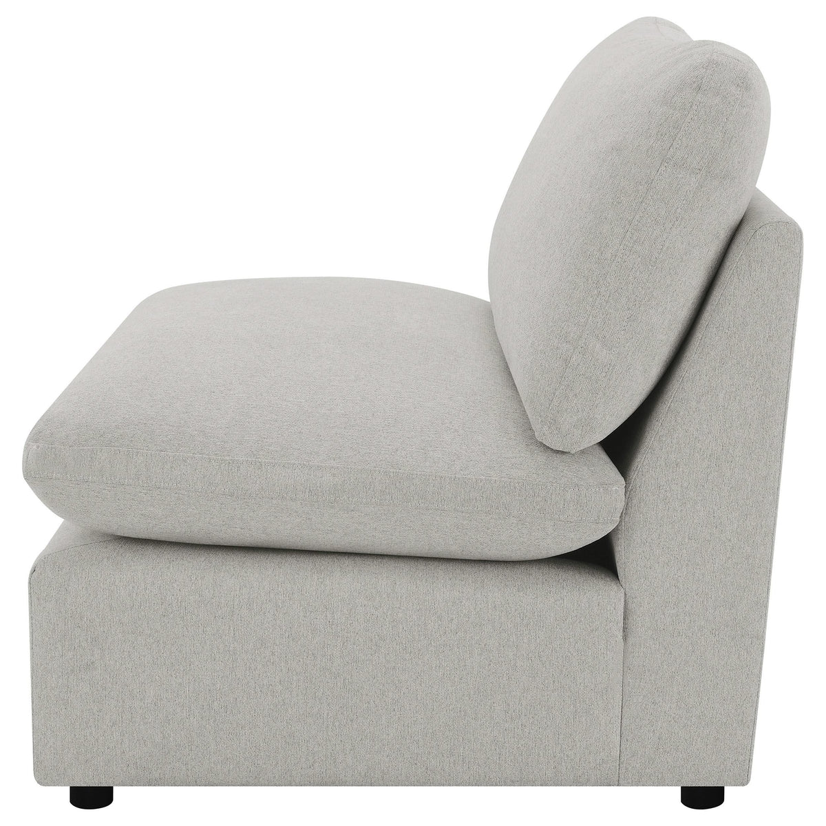 Silla modular sin brazos Collins gris