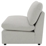 Silla modular sin brazos Collins gris