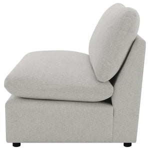 Silla modular sin brazos Collins gris