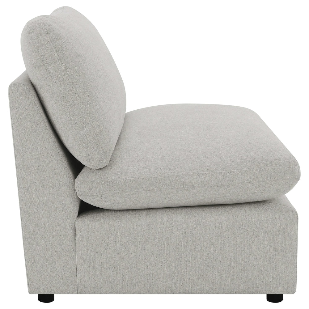 Silla modular sin brazos Collins gris