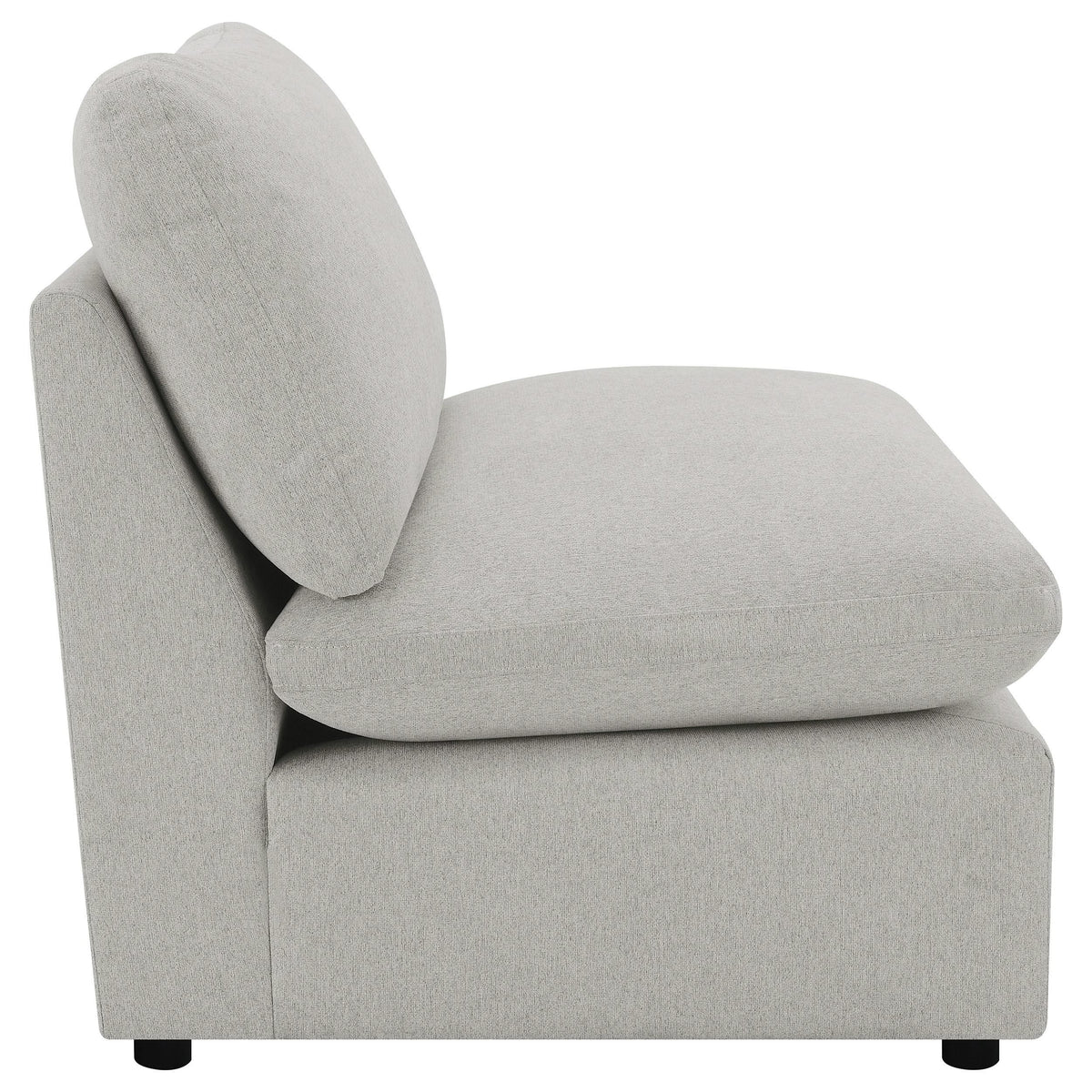 Silla modular sin brazos Collins gris