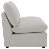 Silla modular sin brazos Collins gris
