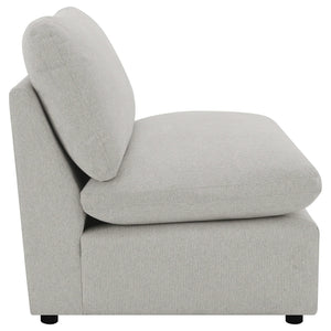 Silla modular sin brazos Collins gris