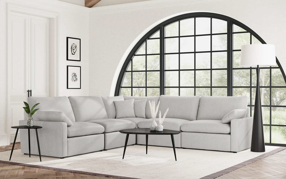 Silla modular sin brazos Collins gris