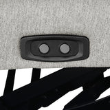 Sillón reclinable eléctrico modular Collins gris sin brazos