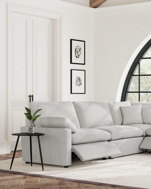 Sillón reclinable eléctrico modular Collins LAF gris