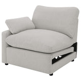 Sillón reclinable eléctrico modular Collins LAF gris