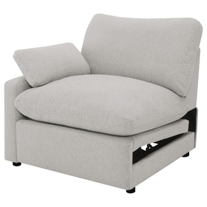 Sillón reclinable eléctrico modular Collins LAF gris