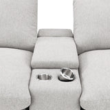 Collins - Asientos reclinables eléctricos para cine en casa de 5 piezas, color gris