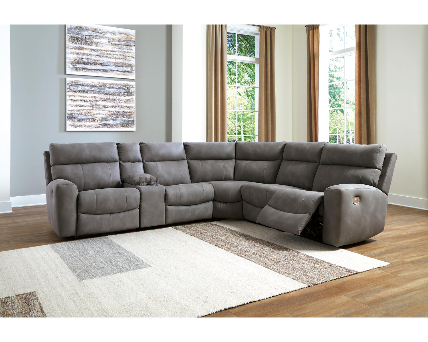 Next-Gen DuraPella 6-Piece Power Reclining Sectional